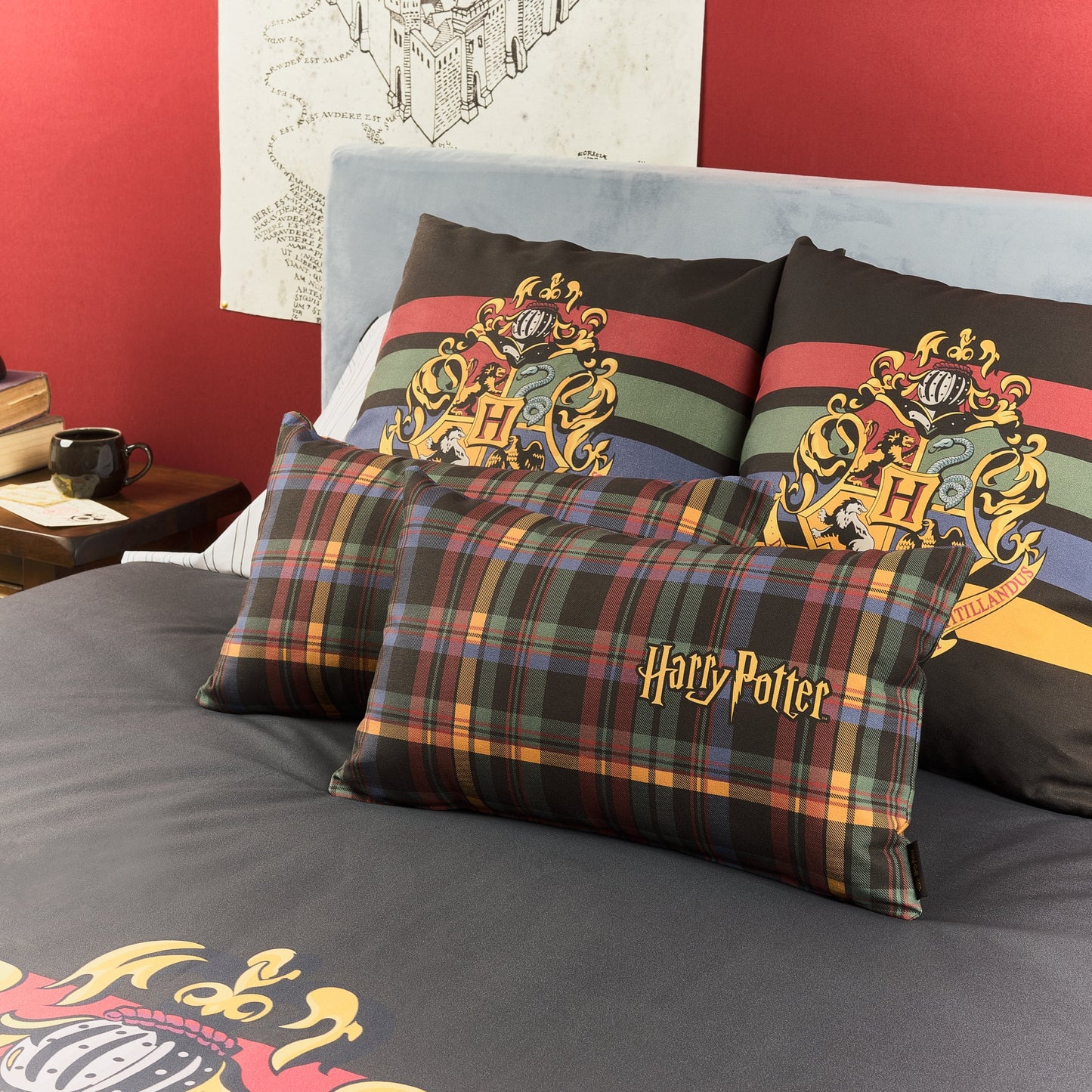 Funda nórdica 100% algodón Hogwarts Black