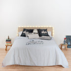 100% cotton duvet cover Hogwarts in Christmas