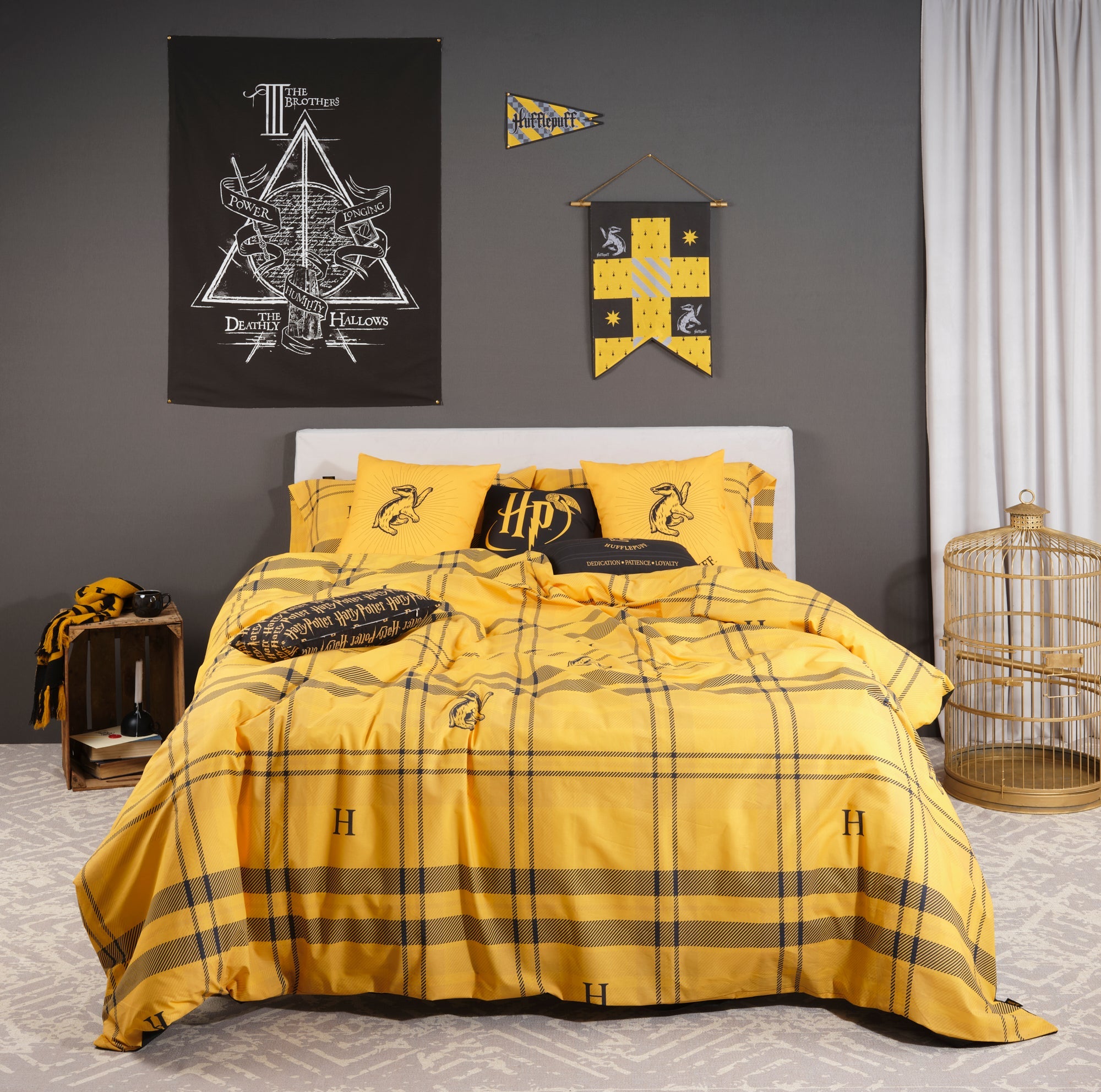 100% cotton duvet cover Hufflepuff Picture