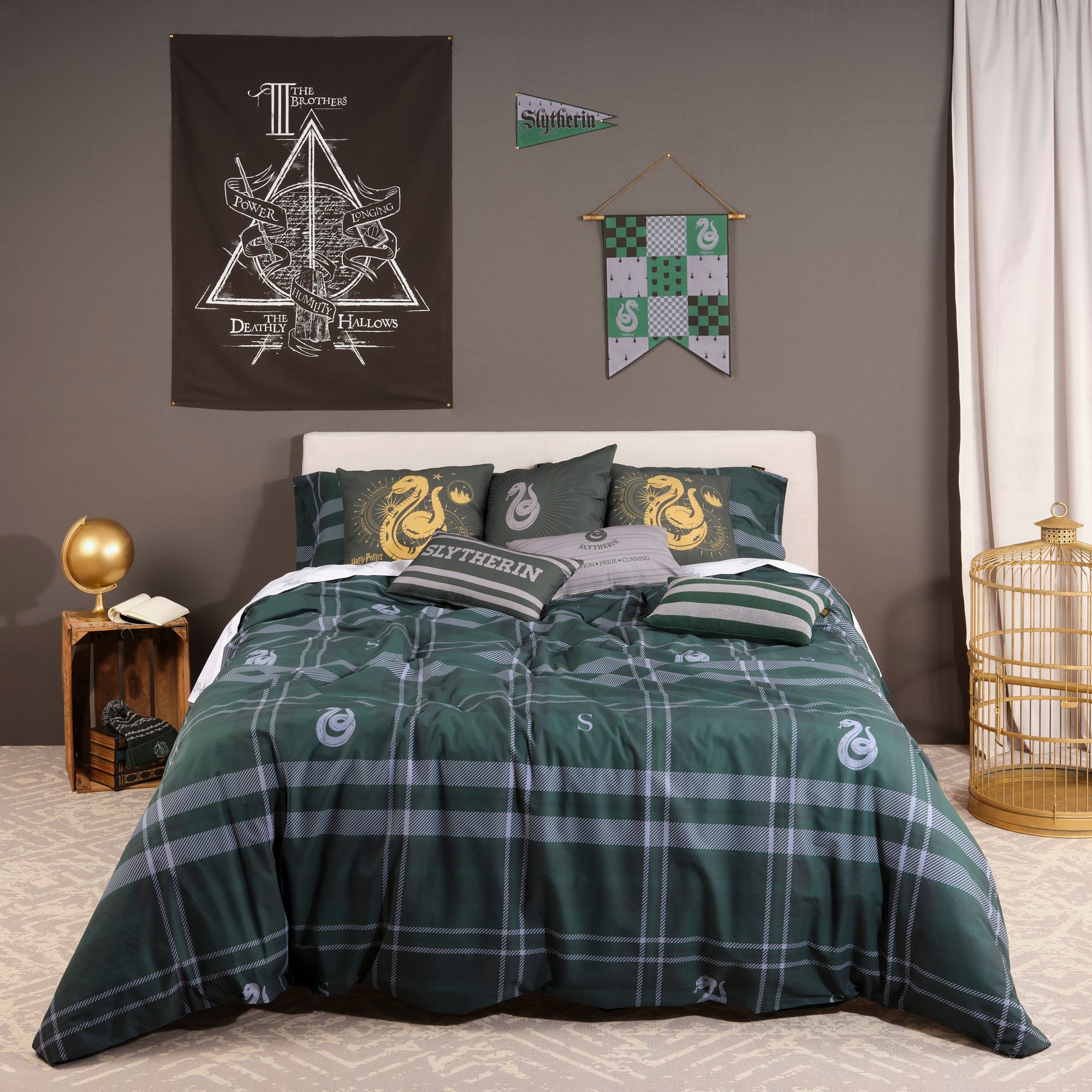 Duvet cover 100% cotton Slytherin Picture
