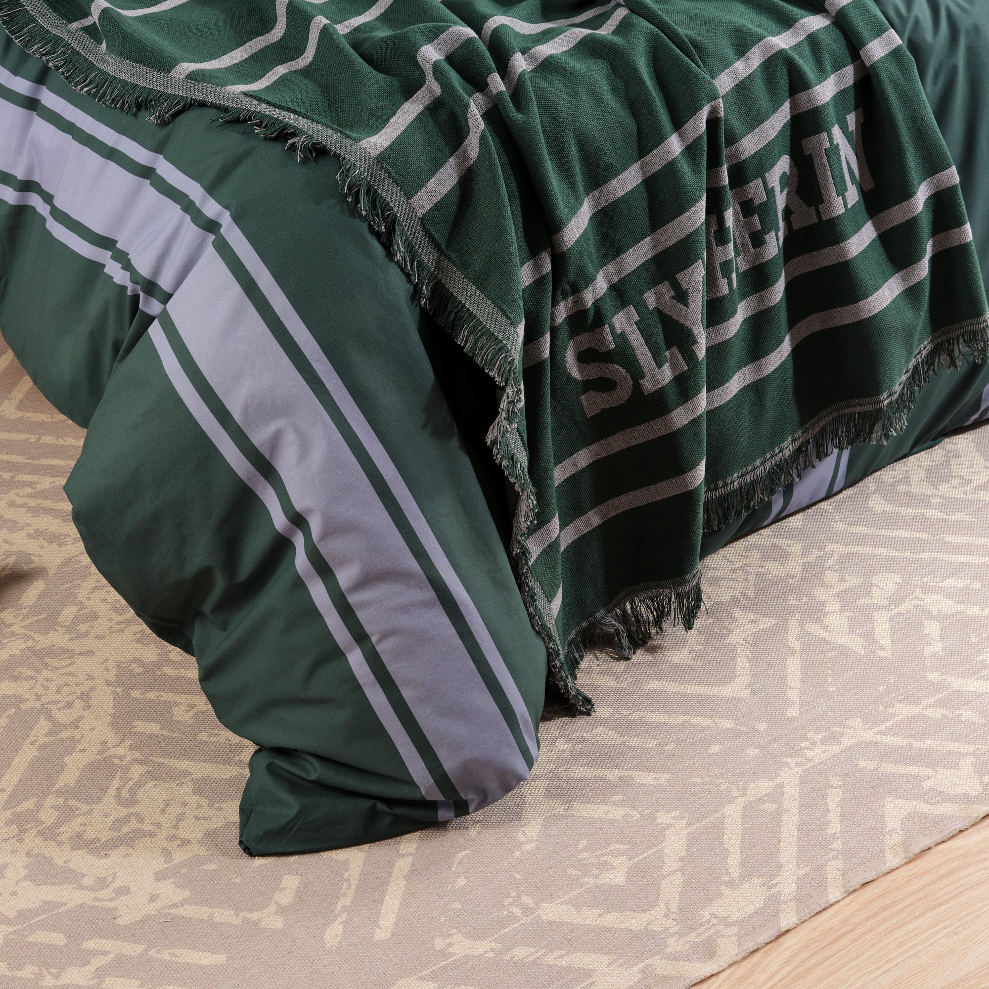 Duvet cover 100% cotton Slytherin Stripes