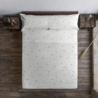 HPotter Stars Gold 100% Cotton Sheet Set
