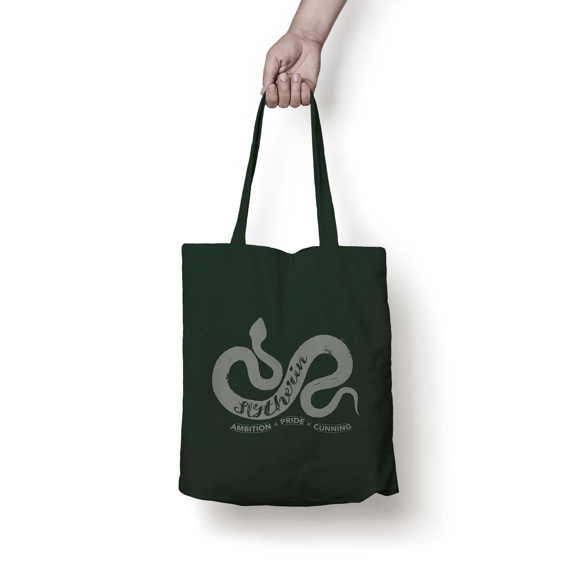 Tote bag 100% cotton Slytherin Values Black 36x42 cm