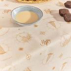 Hogwarts Christmas stain-resistant tablecloth