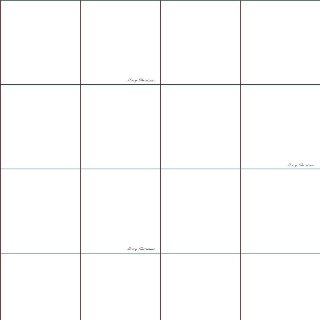 Serviettes 100% coton paquet de 2 unités Blanc Noël 3