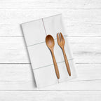 Pack of 2 kitchen towels, 100% cotton, White Christmas 3