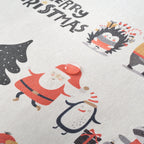 Noel 5 stain-resistant round tablecloth