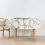 Nappe ronde antitache Blanc Noël 1