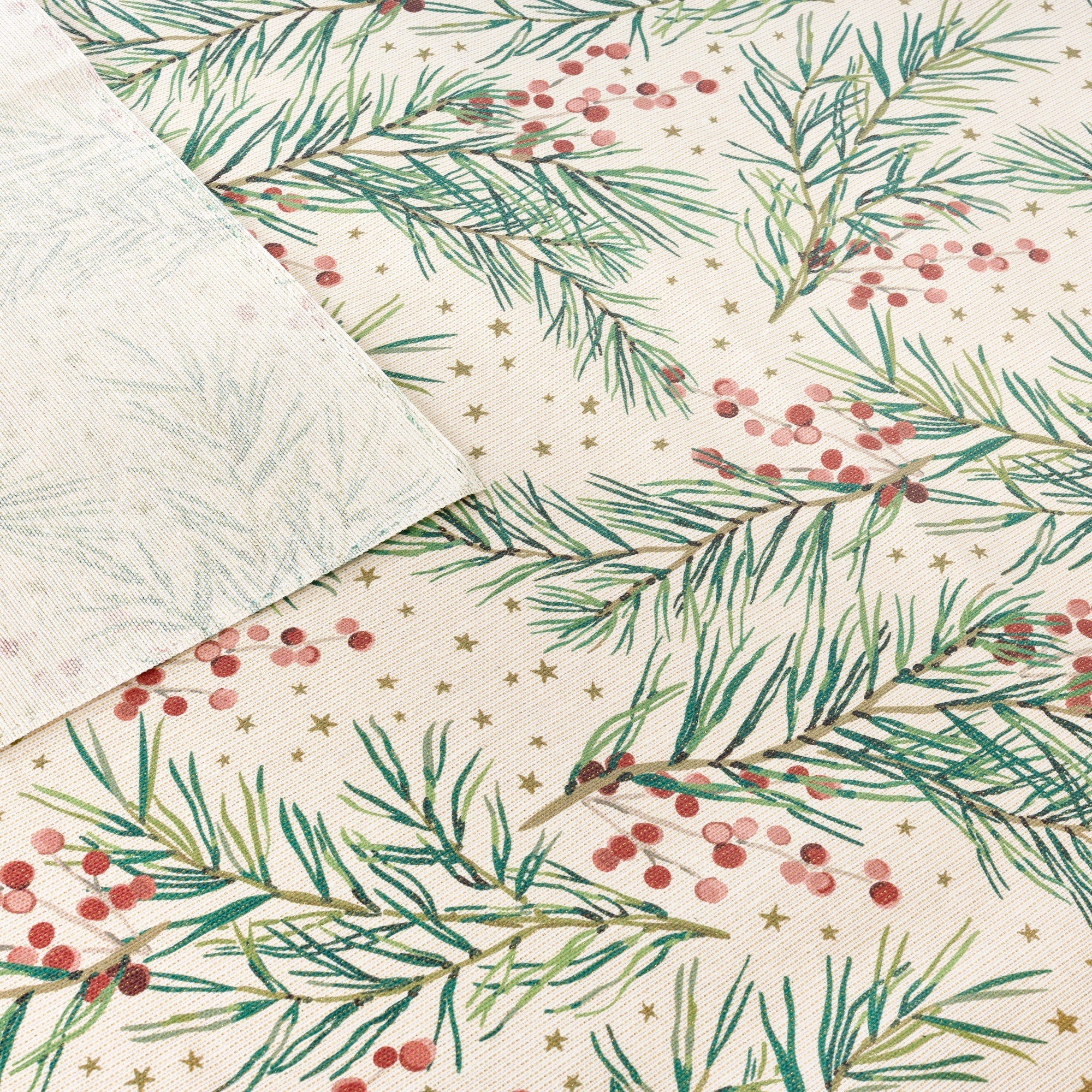 Merry Christmas 30 Lurex fabric tablecloth