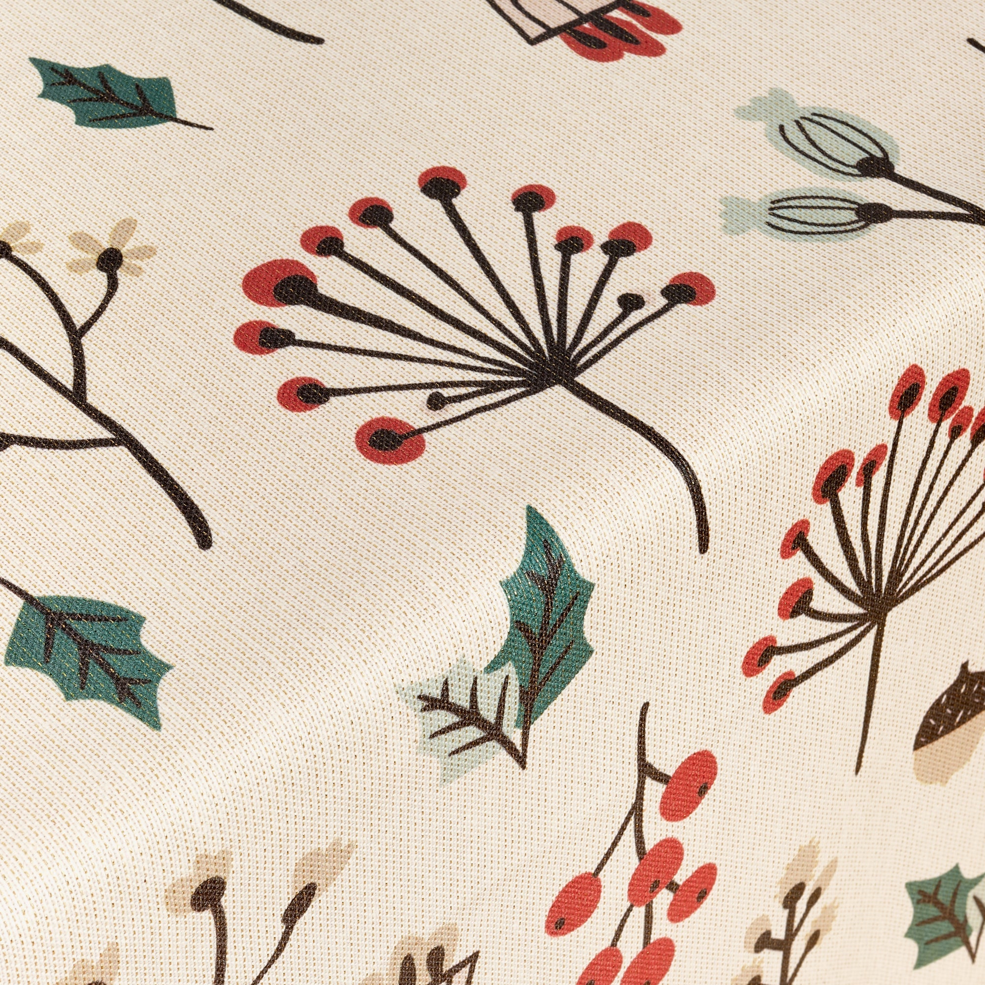 Merry Christmas 44 Lurex fabric tablecloth