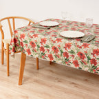 Merry Christmas 48 Lurex fabric tablecloth