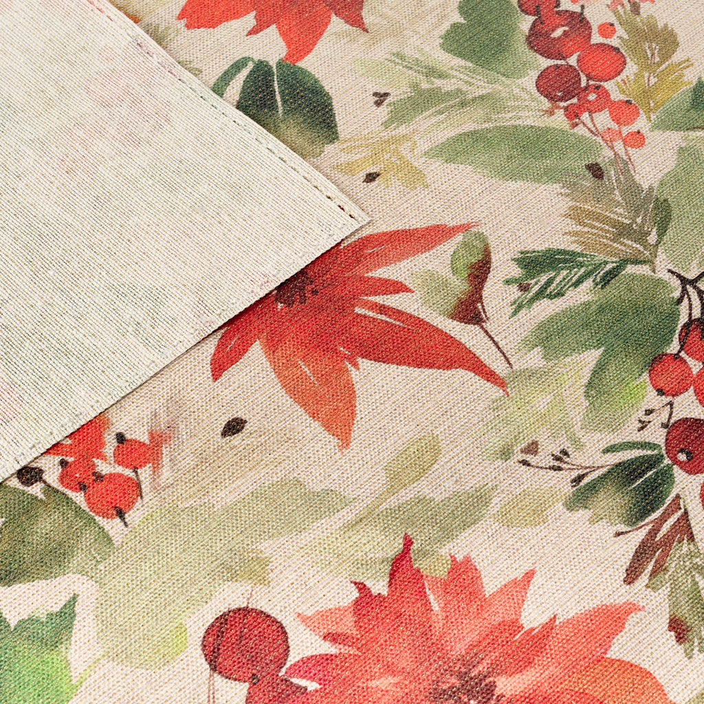 Merry Christmas 48 Lurex fabric tablecloth