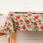 Merry Christmas 48 Lurex fabric tablecloth