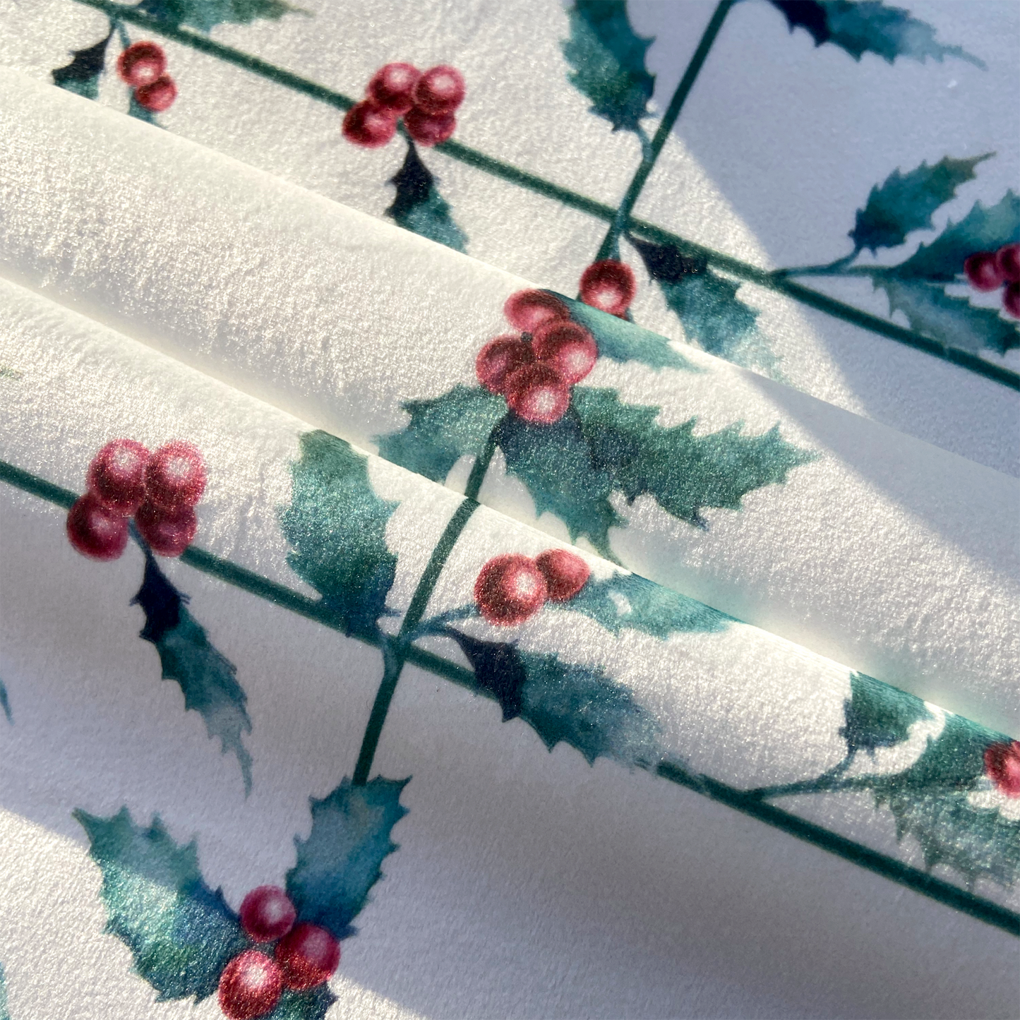 Housse de couette à clics réversibles Velours Blanc Noël 1
