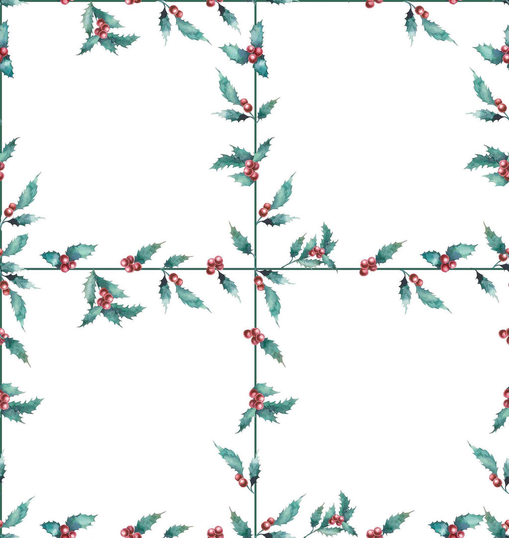 Housse de couette à clics réversibles Velours Blanc Noël 1