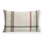 Velvet cushion cover Christmas squares 30x50 cm