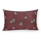 Red Christmas velvet cushion cover 1 30x50 cm