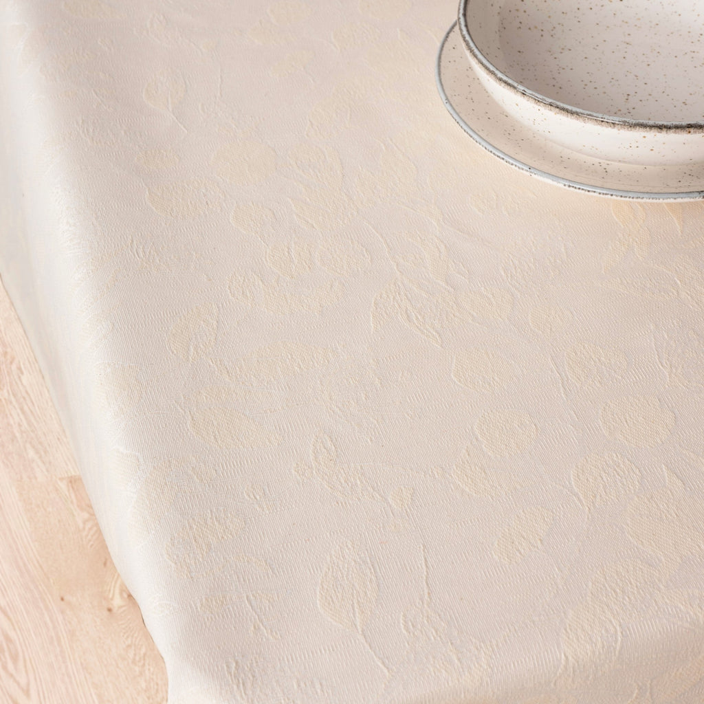 Nappe antitache jacquard écru Bacoli 32010D2