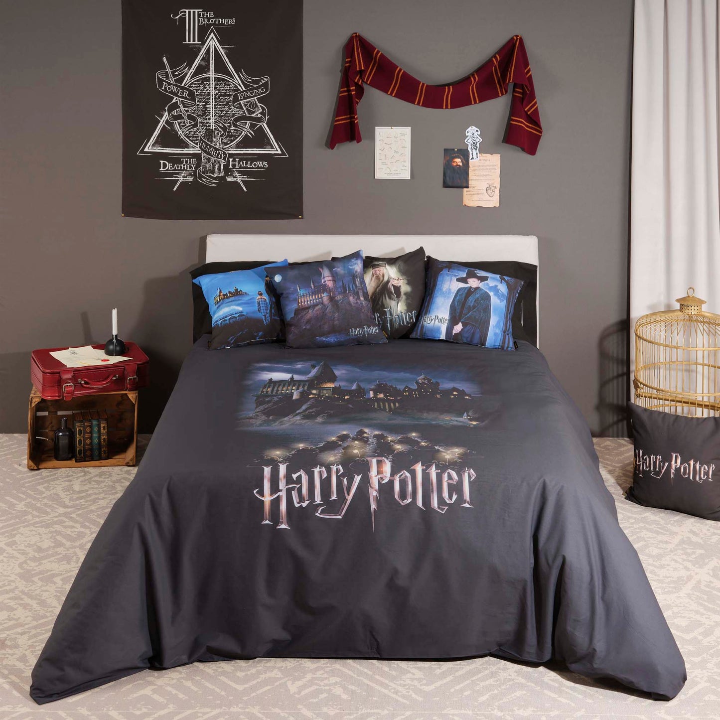 Funda nórdica Harry Potter microsatén Go to Hogwarts