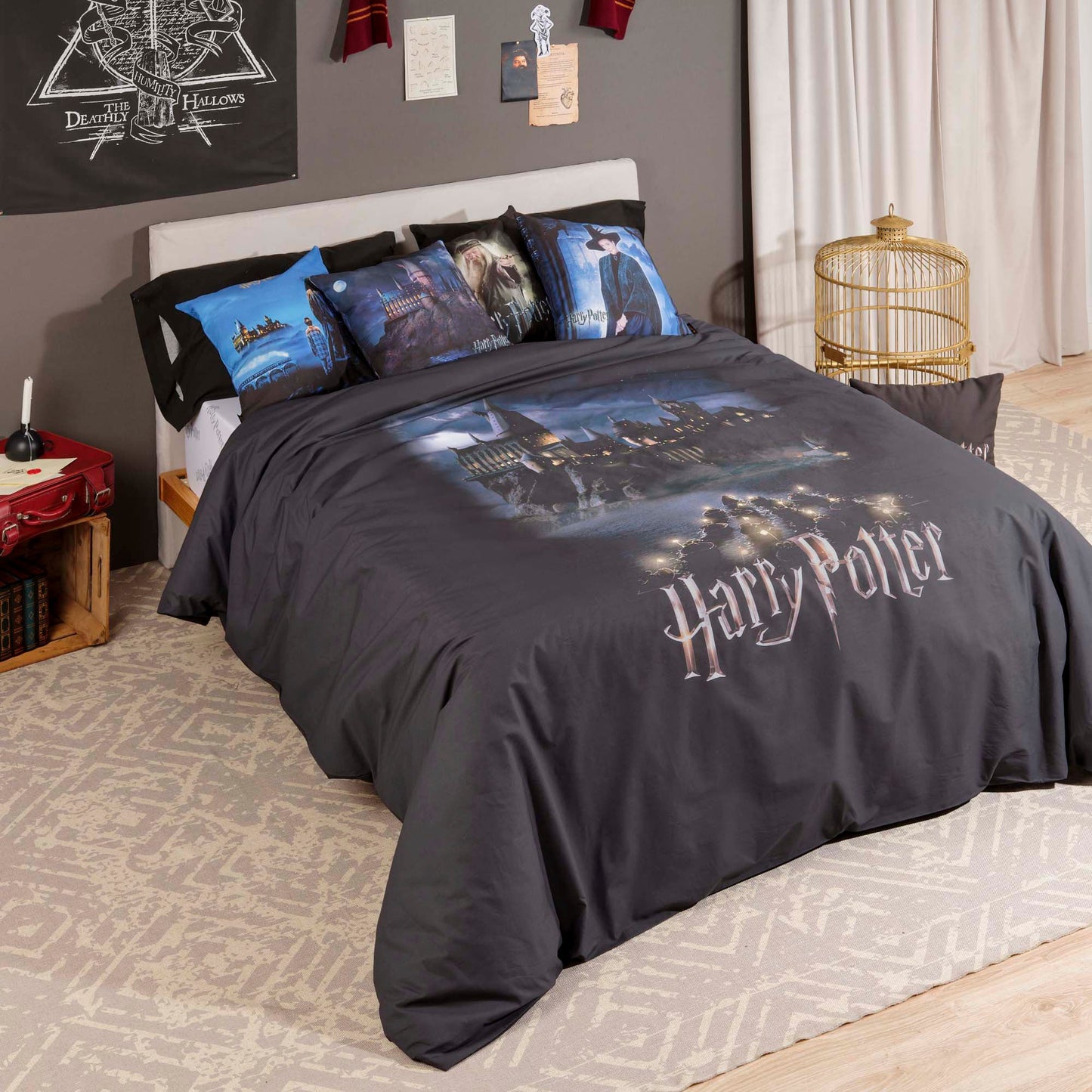 Funda nórdica Harry Potter microsatén Go to Hogwarts