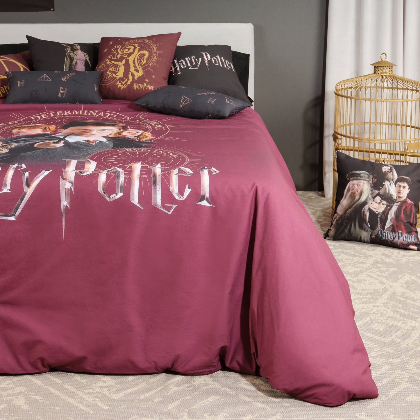 Funda nórdica Harry Potter microsatén Gryffindor Bond