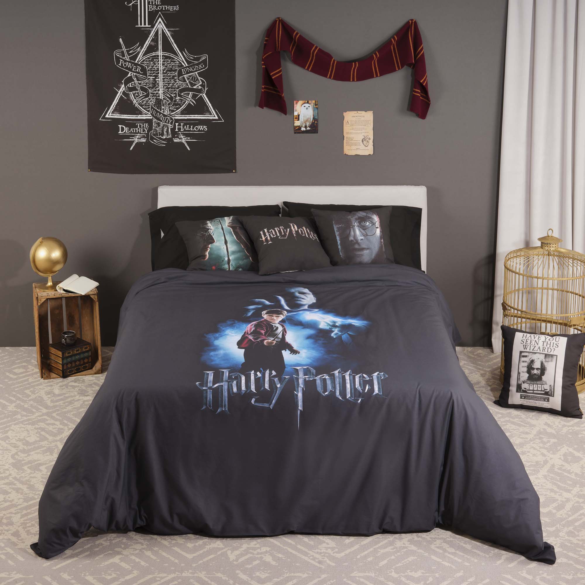 Harry Potter VS Voldemort microsatin duvet cover