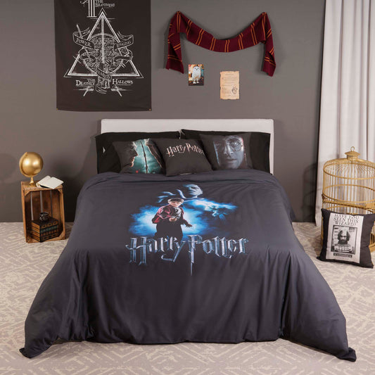 Funda nórdica microsatén Harry Potter VS Voldemort