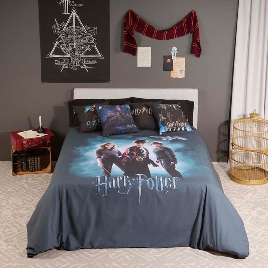 Funda nórdica Harry Potter microsatén Lumos