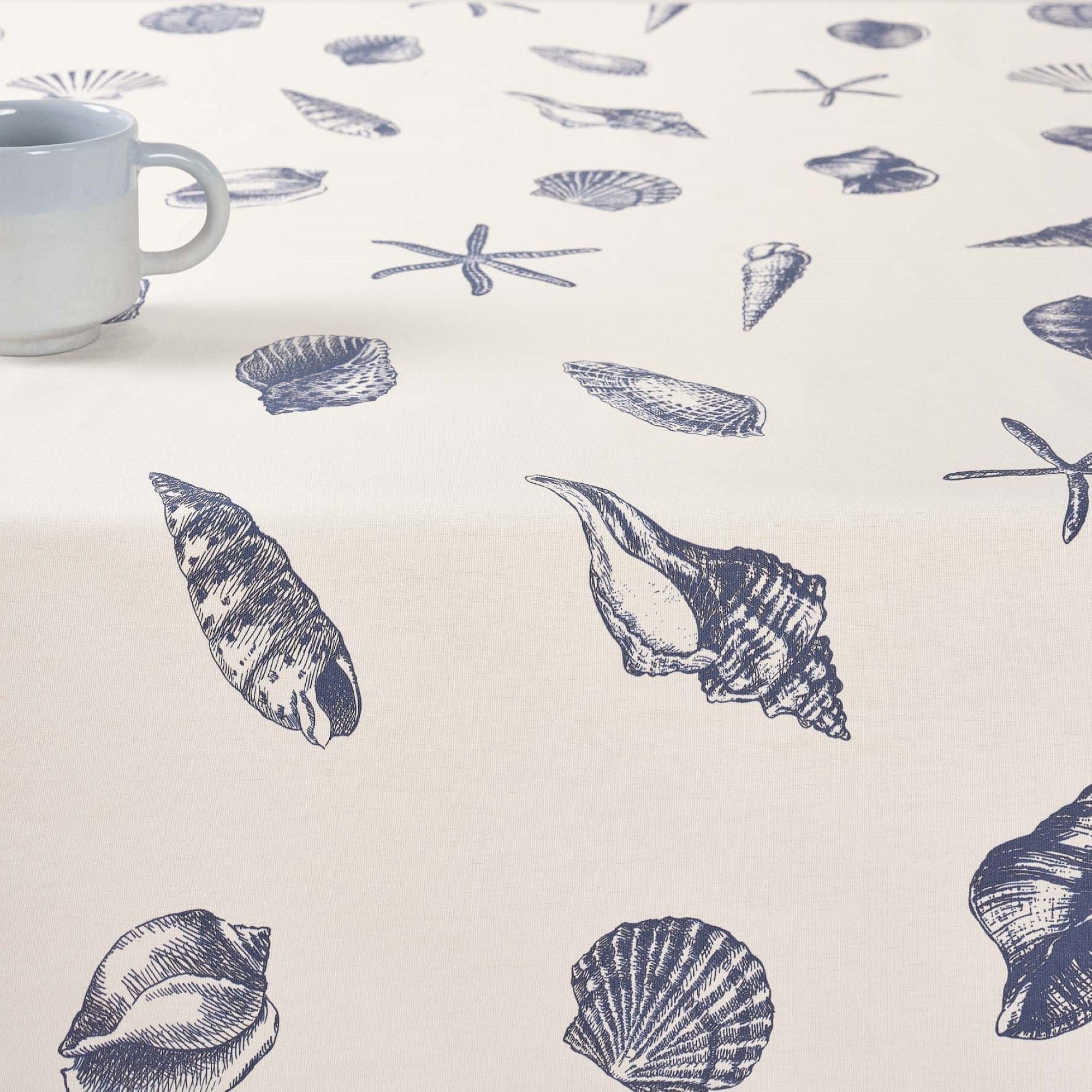 Stain-resistant tablecloth 100% cotton T04 