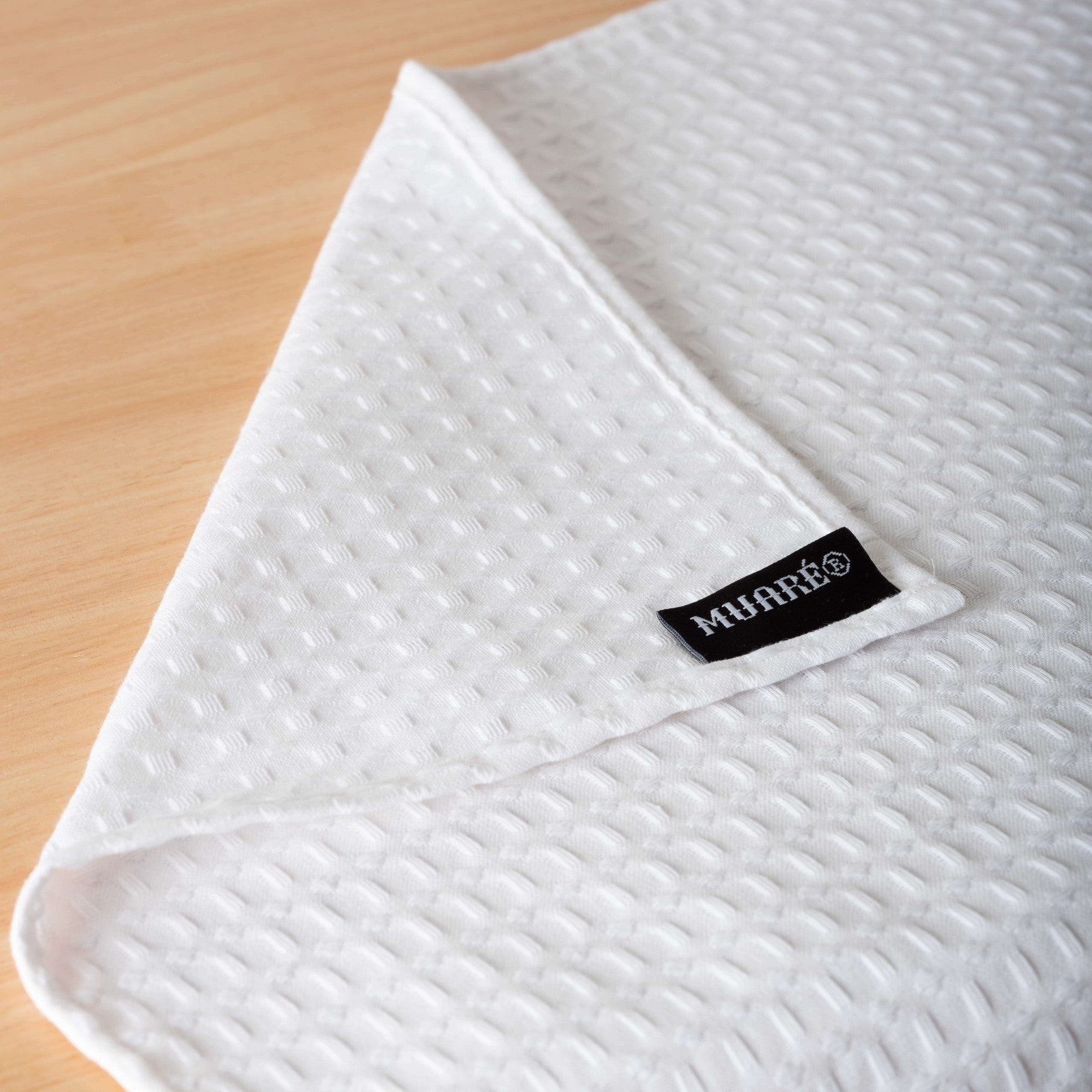 Pack of 2 White Waffle Napkins 45x45 cm