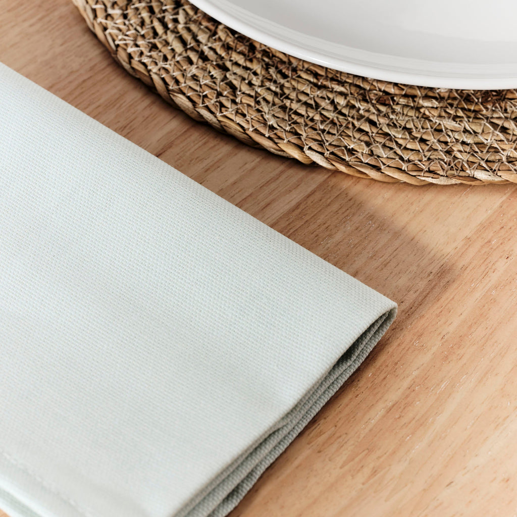 Pack de 2 unités de serviettes vert d'eau 50x50 cm