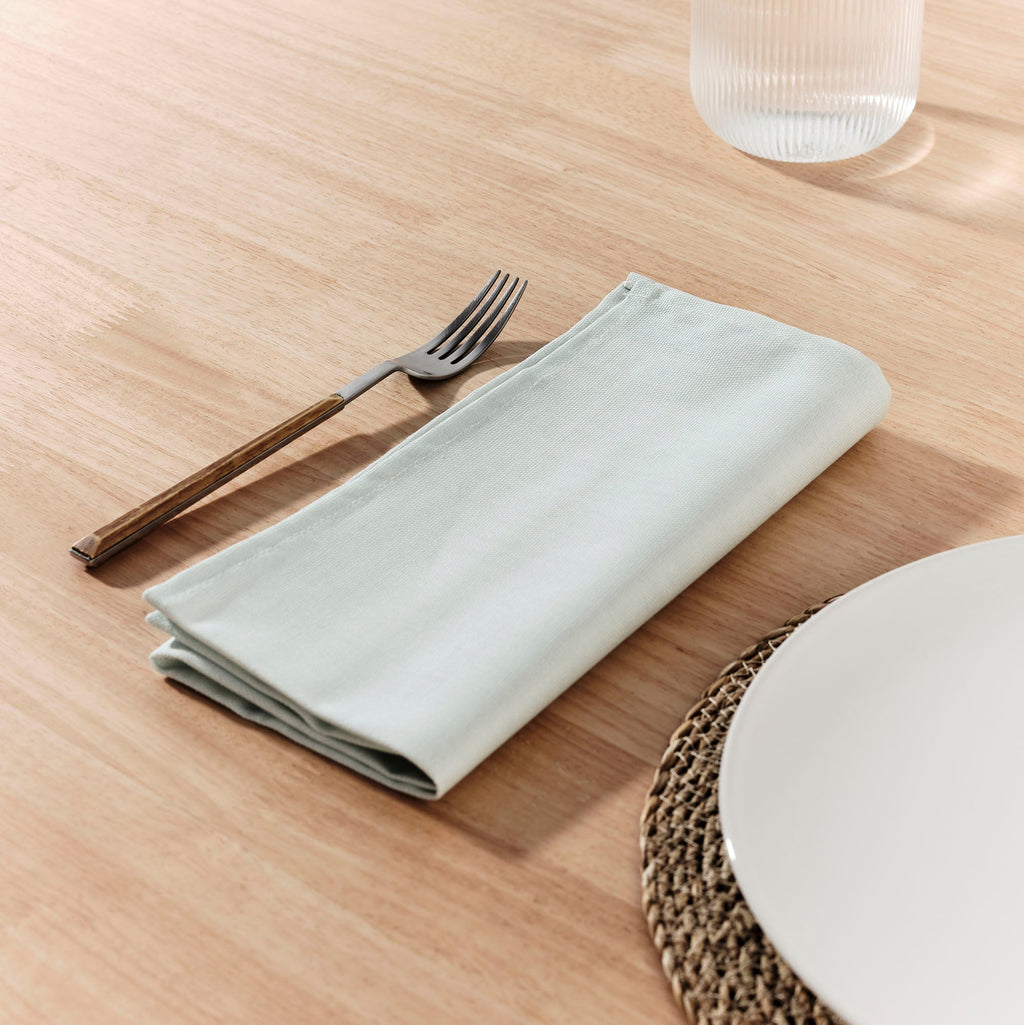 Pack de 2 unités de serviettes vert d'eau 50x50 cm