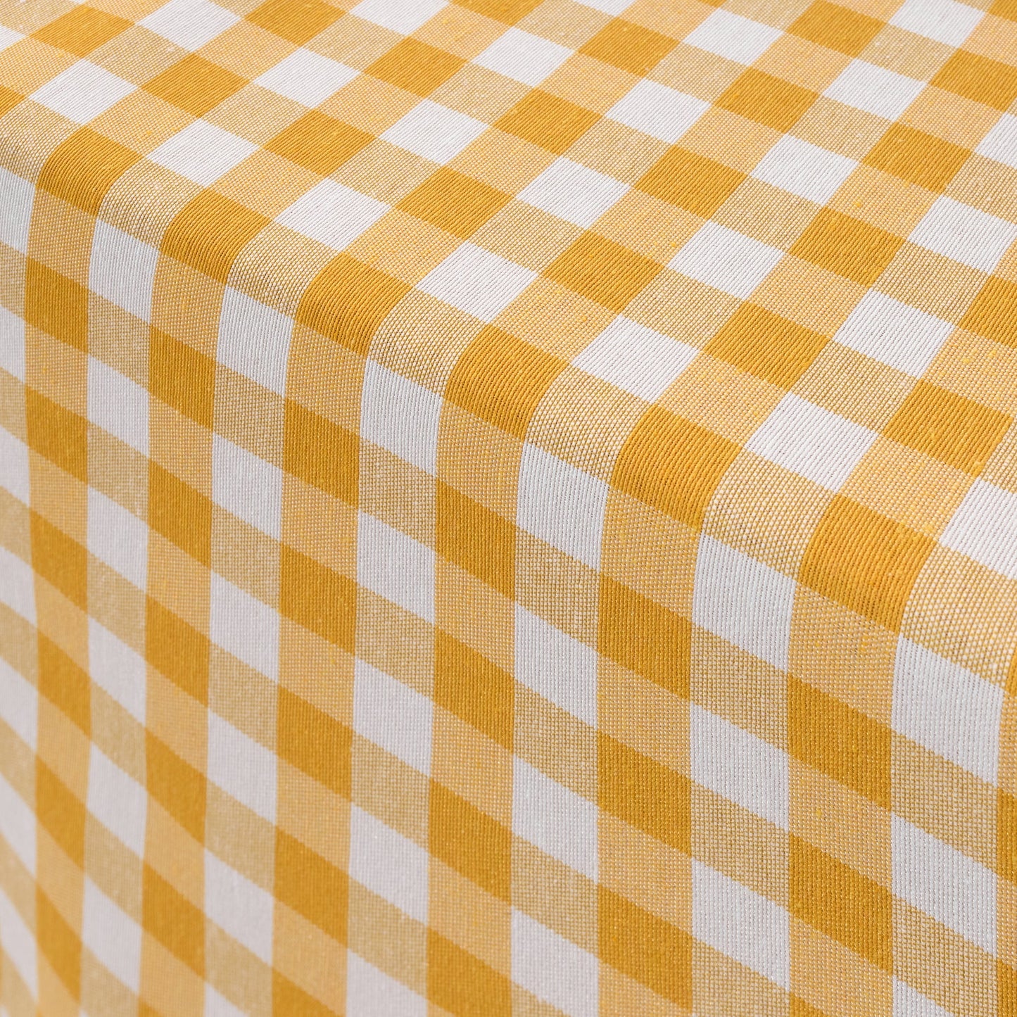 Mantel Vichy impermeable antimanchas Amarillo tacto tela