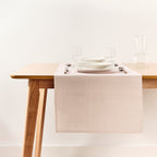 Pink table runner 45x140 cm