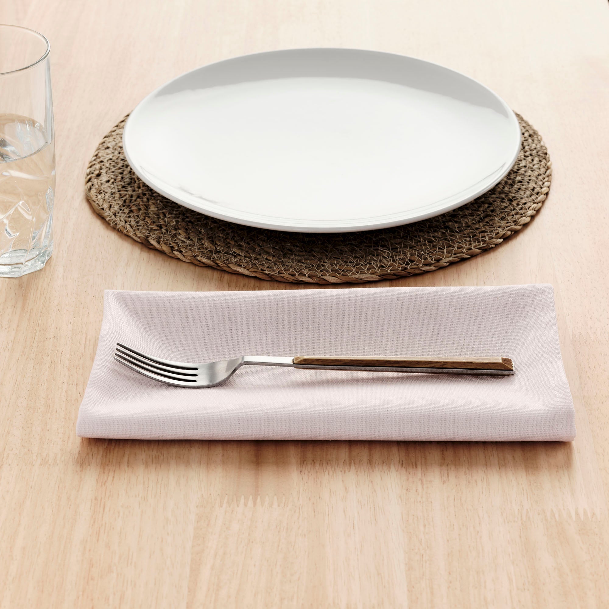 Pack of 2 Pink napkins 50x50 cm