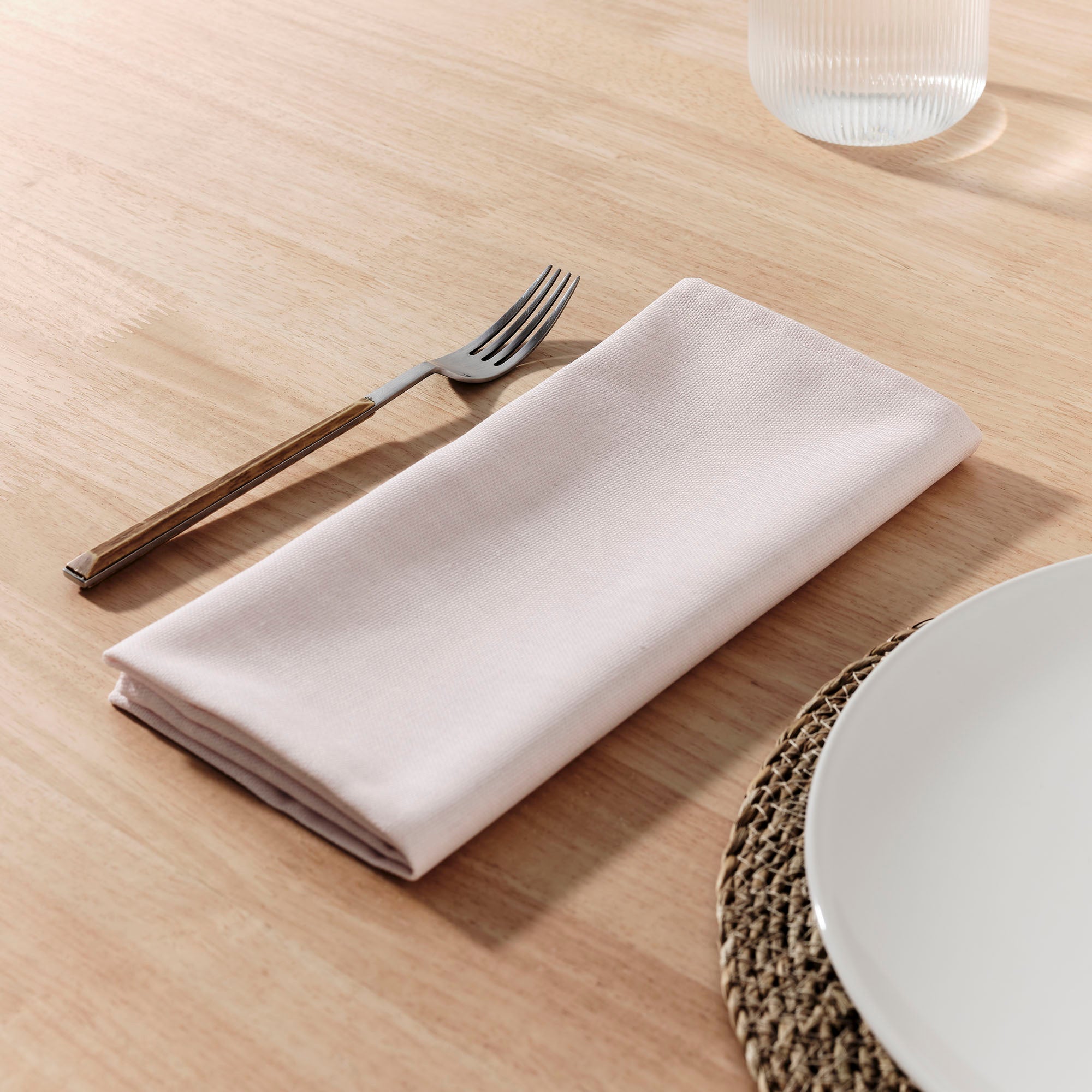 Pack of 2 Pink napkins 50x50 cm