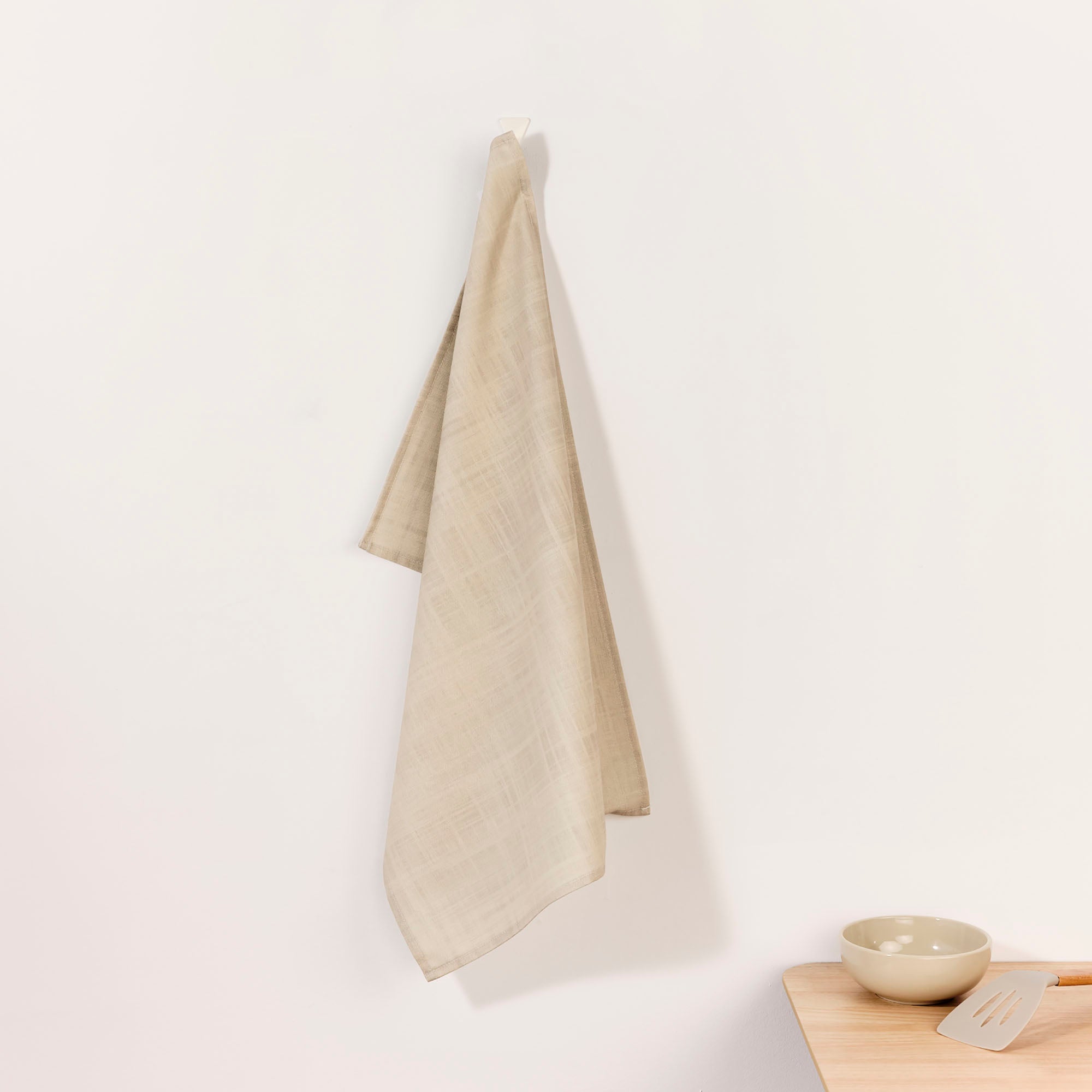 Beige kitchen towel 45x70 cm