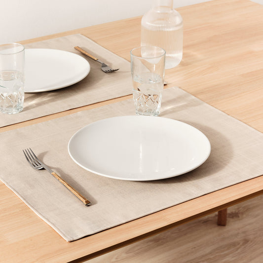 Pack 2 unidades mantel individual Beig 50x40 cm