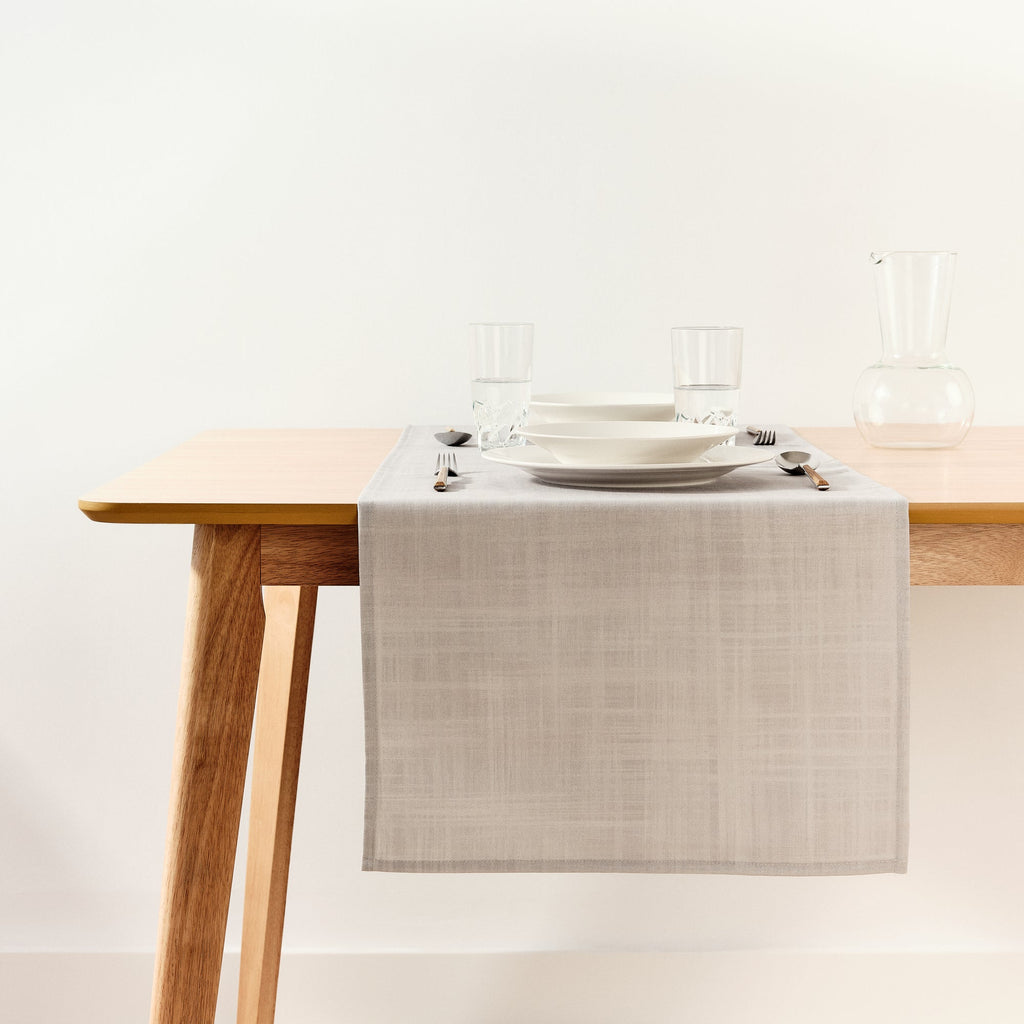 Chemin de table gris 45x140 cm