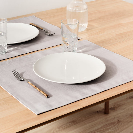 Pack 2 unidades mantel individual Gris 50x40 cm
