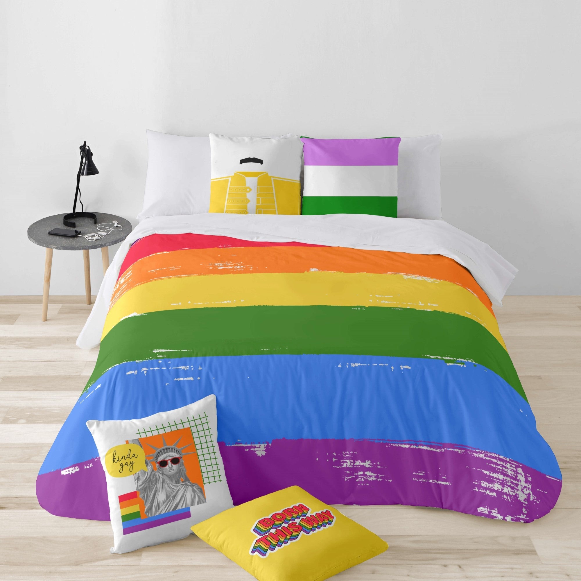 Pride 62 microsatin duvet cover