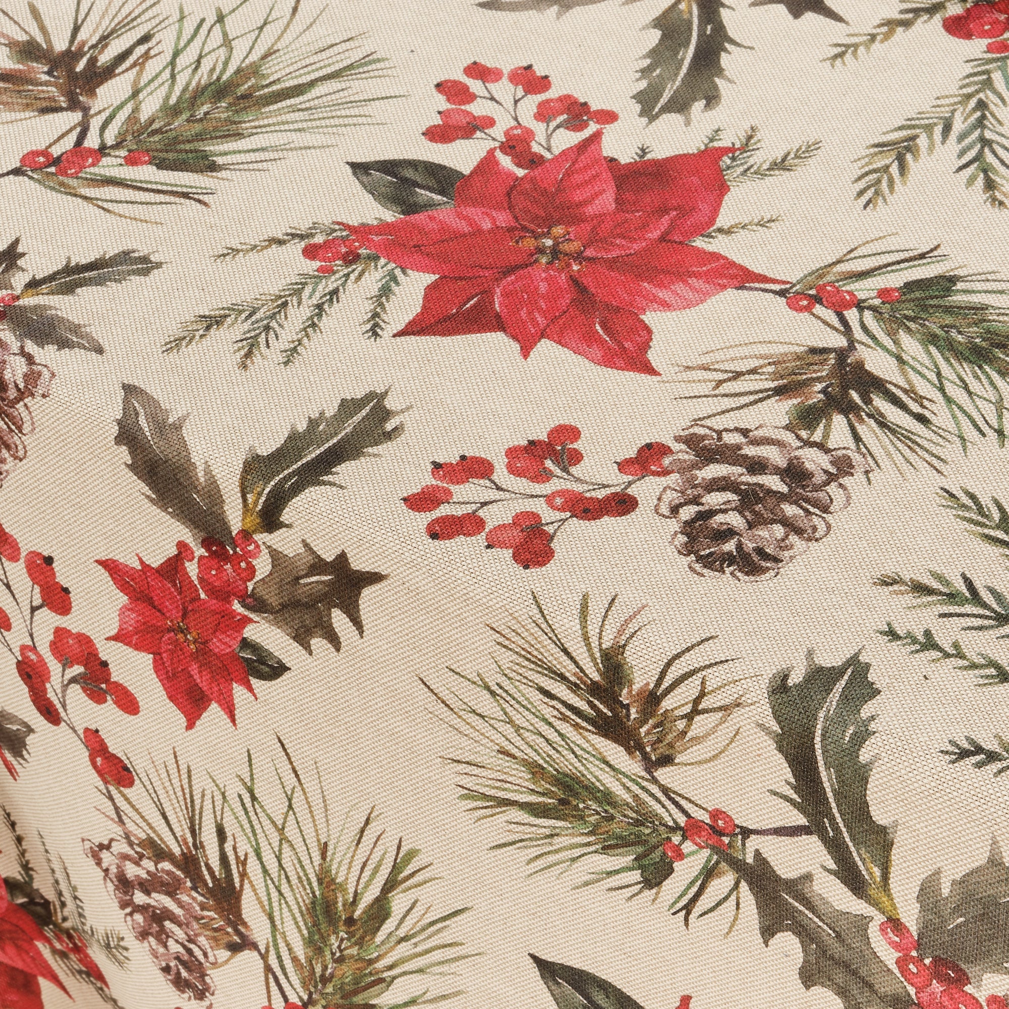 Christmas Flower fabric tablecloth 1