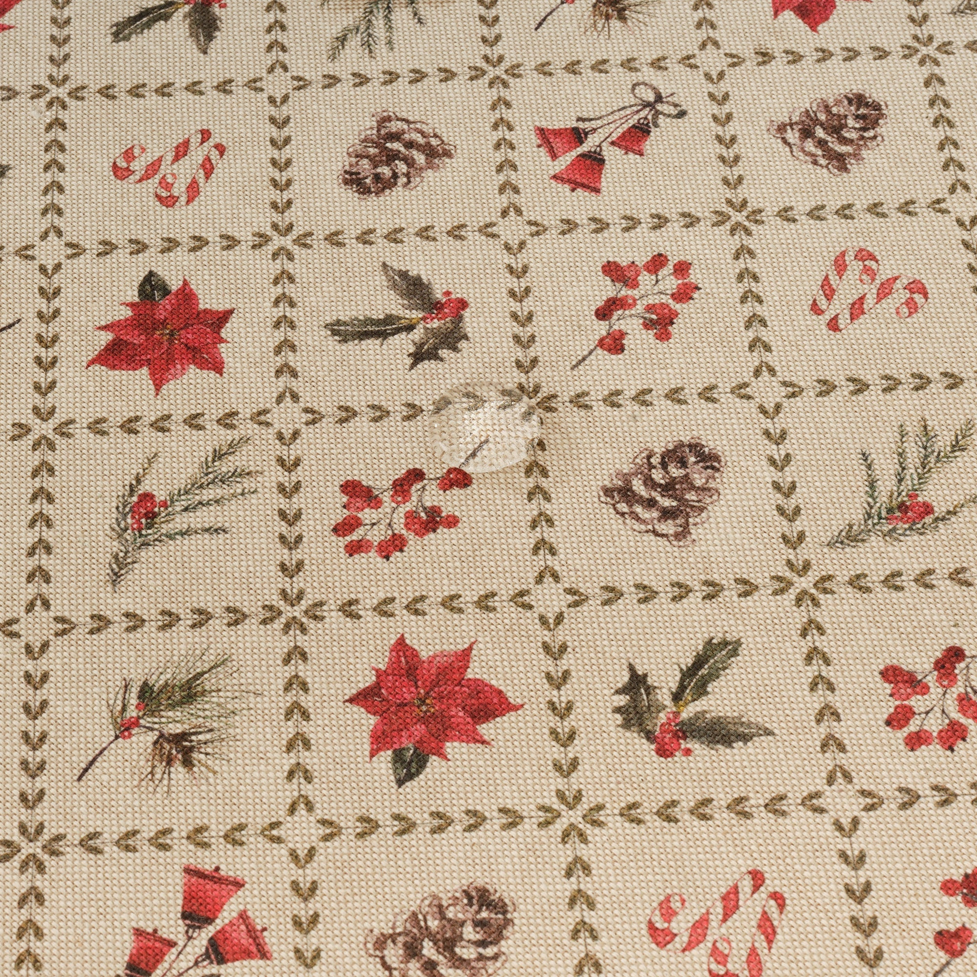Christmas Flower 2 fabric tablecloth