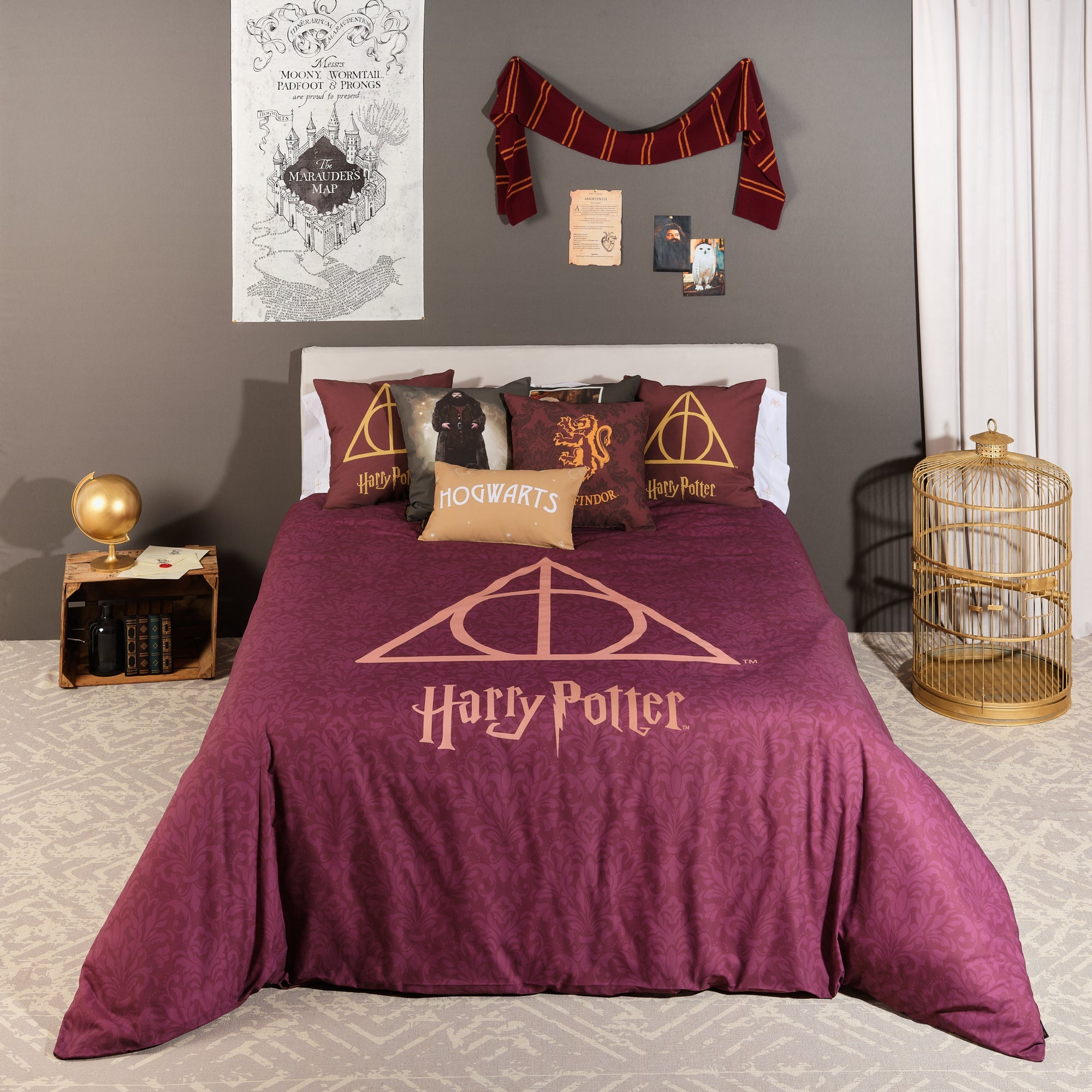 100% cotton duvet cover Deathly Hallows Damascus