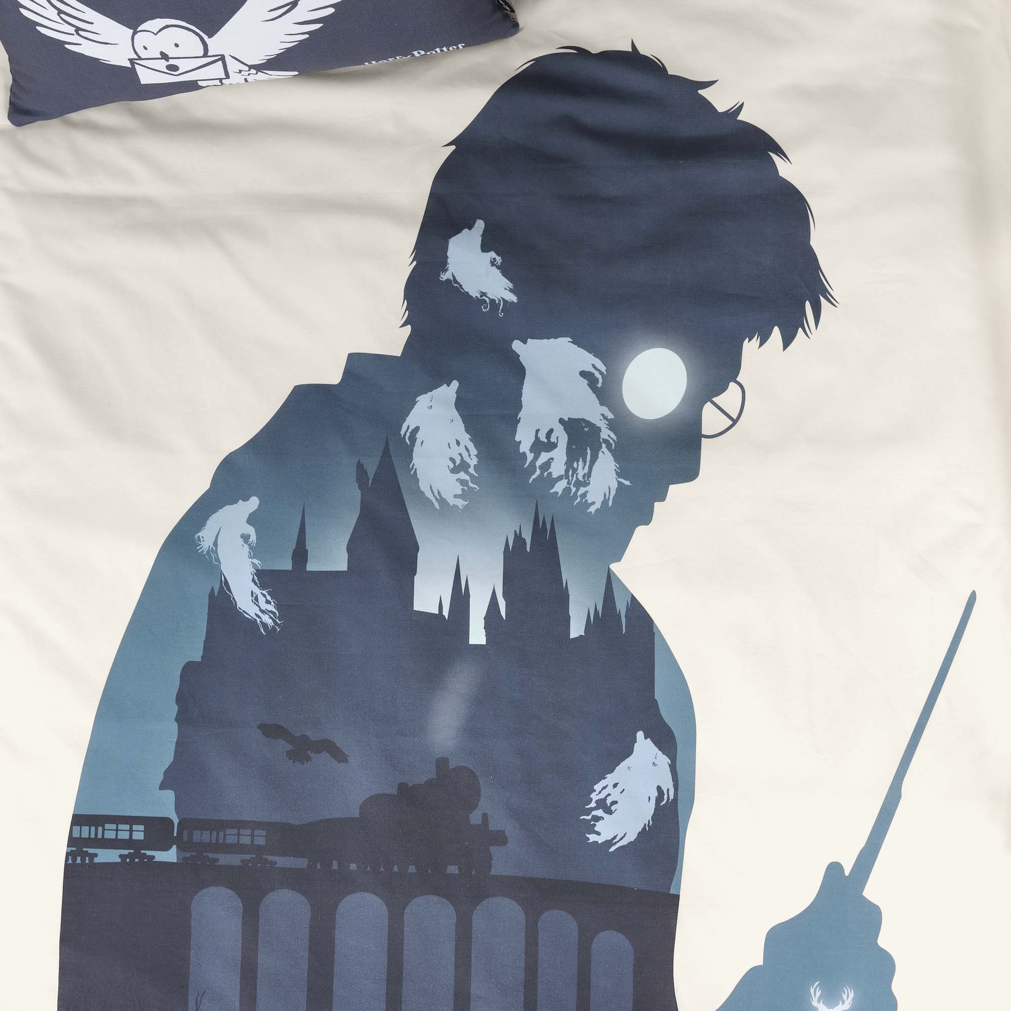 Harry Silhouette 100% cotton duvet cover