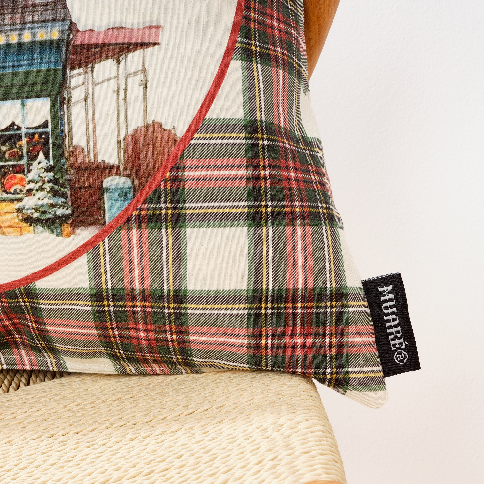 Funda de cojín 100% algodón Christmas City A 50x50 cm