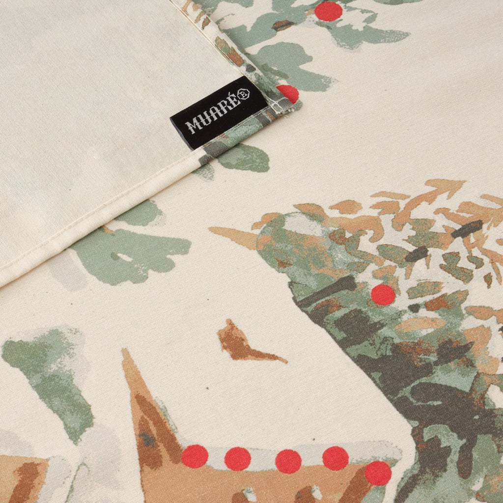 Christmas Deer Fabric Tablecloth