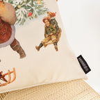 Funda de cojín 100% algodón Christmas Landscape A 50x50 cm