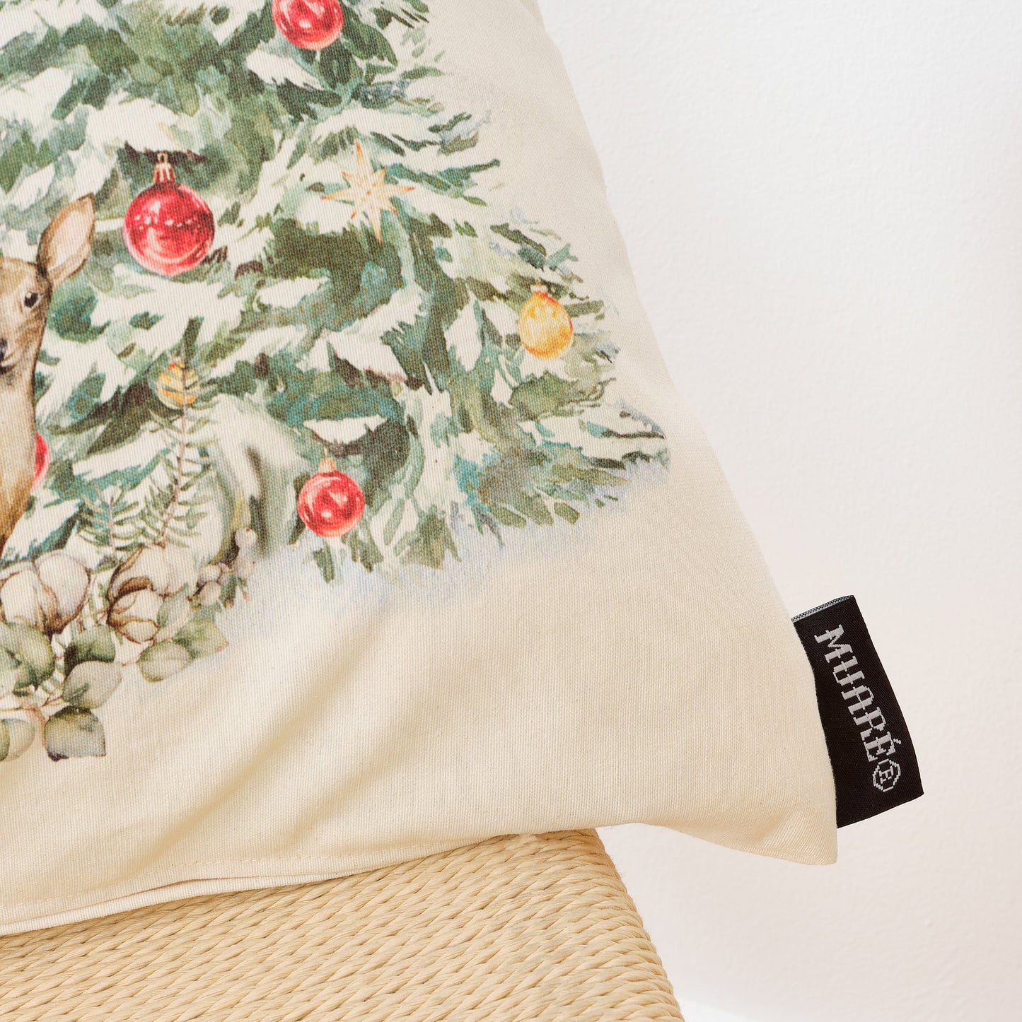 Funda de cojín 100% algodón Christmas Landscape B 50x50 cm