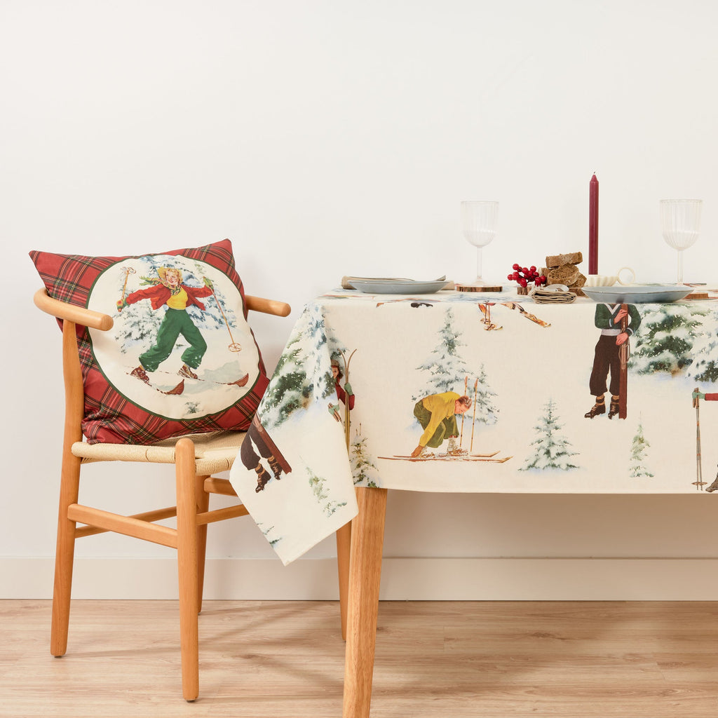 Christmas Sky Fabric Tablecloth